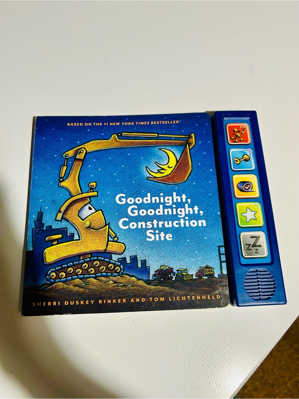 (3/$10) Goodnight, Goodnight, Construction Site Sound Book - Blue